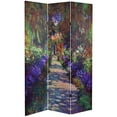 thumbnail image 7 of Red Lantern 6 ft. Tall Monet Canvas Folding Screen - Lilies/Giverny, 7 of 7