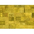 thumbnail image 1 of Ahgly Company Indoor Rectangle Patchwork Yellow Transitional Area Rugs, 7' x 10', 1 of 4