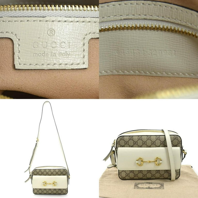 Pre-Owned GUCCI Crossbody Shoulder Bag GG Supreme PVC/Leather