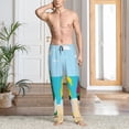 thumbnail image 2 of Fotbe Gnomes On The Beach Pantalones de Pijama para Hombre, Pantalones de Dormir, Pantalones de Casa con Cintura Ajustable y Bolsillos-XX-Large, 2 of 6