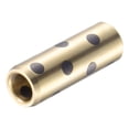 thumbnail image 4 of Uxcell 8mm x 12mm x 35mm Sleeve Bearings Wrapped Oilless Bushings Brass Graphite 2 Pack, 4 of 5