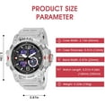 thumbnail image 5 of A ALPS Men’s Digital Analog Watches Military Sport Outdoor Wristwatch Waterproof Wristwatch Gift for Man, 5 of 7