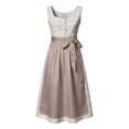 thumbnail image 4 of Venzia Women Floral Dirndl Dress, Bavarian Oktoberfest Traditional Puff Sleeve Midi Party, 4 of 5