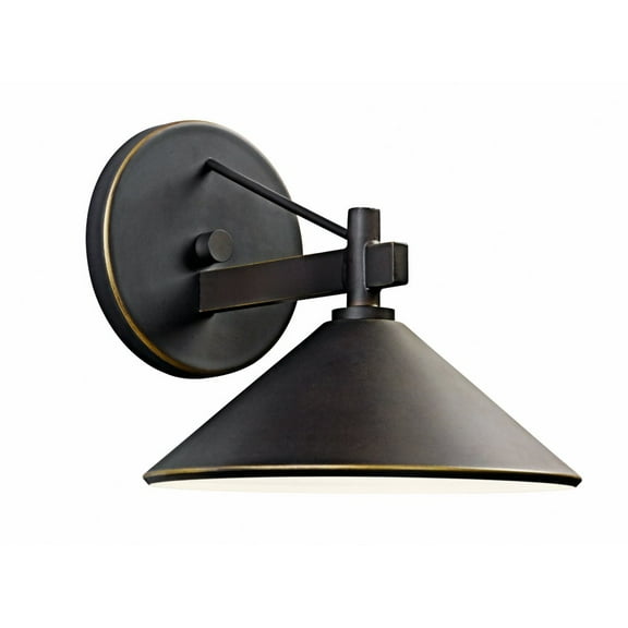 Kichler 49059OZ Ripley 1-Light Outdoor Wall Light - 7.37H in. Bronze