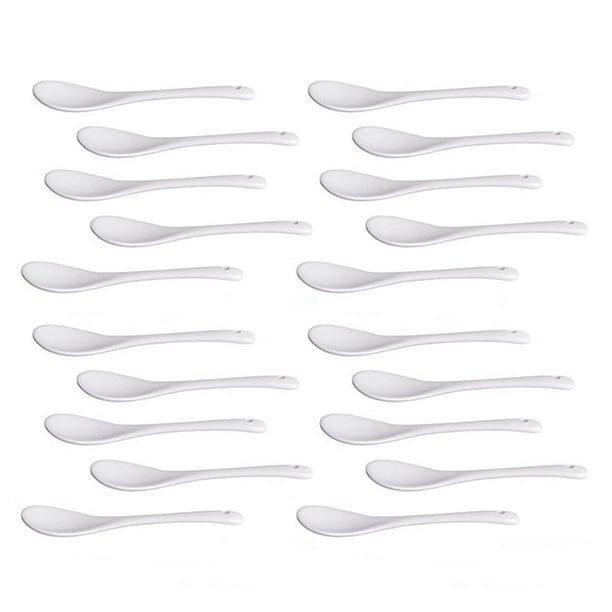 Juego de 20 Cuchara de Ceramica Cucharadita Cuchara de Mermelada Miel