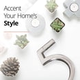 thumbnail image 3 of NACH Floating Mount Shadow House Address Number For Outside or Inside, Metal Modern House Numbers For Mailbox, Front Door, Maximum Rust Protection, Polished Aluminum, 6 inch, #5, HH-SDW6-ALM-5, 3 of 5