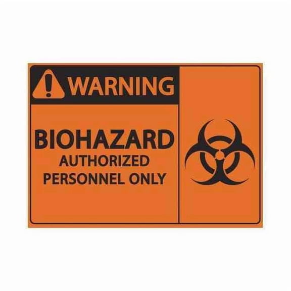 Zing Label, Safety, Black/Orange, 5 in. H, PK2, 1920S 1920S