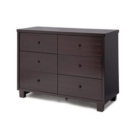 Simmons Kids Rowen Double Dresser Black Espresso Walmart Com