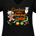 thumbnail image 4 of Inktastic Cute Cookie Baking Crew Women's Plus Size V-Neck T-Shirt, 4 of 5