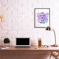 thumbnail image 5 of Stupell Industries Write Your Story Phrase Butterfly Wings Purple Design Framed Wall Art Design by Jennifer Paxton Parker, 24" x 30", Black Framed, 5 of 5