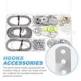thumbnail image 3 of HOOWIFFY 1 Set of 100 Photo Frame Hooks Screws and Wire Rope Accessories Kit, 3 of 7