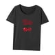 thumbnail image 3 of Camiseta de mujer Ropa de verano Trajes Tops de verano para viajar, viajar, ir de compras, L, 3 of 7