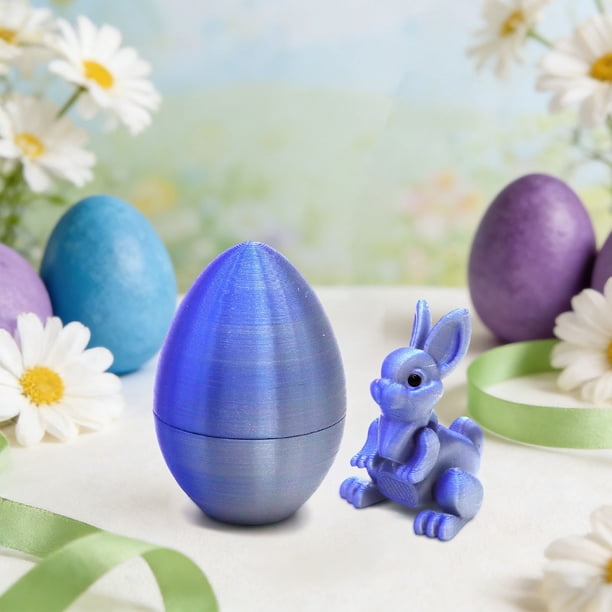 Decoraciones de Pascua, adornos de Pascua, regalos de Pascua, impresión de Pascua, conejos misteriosos, huevo, juguete antiestrés, decoraciones de conejo
