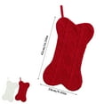 thumbnail image 4 of Knit Dog Christmas Stocking with Bone Shape - Large Pet Stocking for Dogs and Cats, Festive Hanging Xmas Decor for Pet Lovers - A, 4 of 4