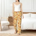 thumbnail image 6 of Lsque Cute Pizza In Various Print Women's Pajama Pants, Lounge Pant - Comfortable Home Wear,Elastic Waistband, Stylish Design-Large, 6 of 9