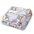 thumbnail image 2 of Kll Fleece Blanket Plush Throw Blanket Unicorn Doingyoga,Soft Fuzzy Cozy Flannel Blanket For Couch Sofa Bed.(80"X60"), 2 of 9