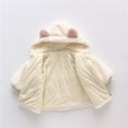 thumbnail image 7 of Kaemgyyd Baby Girls Fleece Coat Winter Cute Sherpa Lined Hooded Jackets Casual Soft Zipper up Tops Warm Fall Outwear, 7 of 7