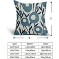 thumbnail image 6 of Navy Blue Pillow Covers 20x20Set of 2 Spring Summer Floral Minimalist Art Geometry Flower Modern Style Decorative Throw Pillow Cases Outdoor Farmhouse Decor for Sofa Couch Bed, 6 of 6