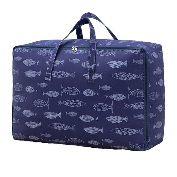 Storage Tote with Zippers & Carrying Handles, Heavy-Duty Moving Bags