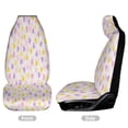 thumbnail image 2 of Colorful Heart Pattern Fabric Car Seat Covers Front Seats Universal Fit for Cars SUV Truck Auto Interior Accessories, 2 of 3