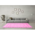 thumbnail image 3 of Ahgly Company Indoor Square Oriental Pink Traditional Area Rugs, 7' Square, 3 of 4