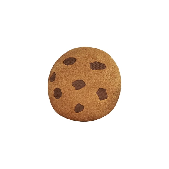 Chocolate Chip Cookie Pillow Decorative Cushion for Living Room Sofa Bedroom Decor Cute Food Shaped Pillow Soft Novelty Gift for Kids Adults S