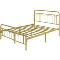thumbnail image 2 of Topeakmart Metal Platform Bed with Headboard and Footboard, Queen Size, Antique Gold, 2 of 7