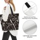thumbnail image 3 of Fotbe Wine Seamless Bolsa Tote Estética de Lona con Estampado para Mujer - Bolsa Reutilizable de Hombro Casual para Vacaciones, Compras, Trabajo y Gimnasio, 3 of 8