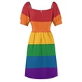 thumbnail image 6 of Seamless Repeating LGBTQ Pride Flag Background Sleeveless Dress long dresses for women, 6 of 6