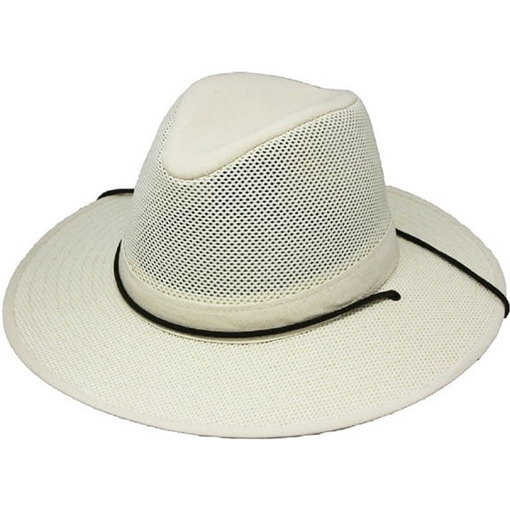 Henschel Aussie Breezer Original Made in USA Cotton Mesh Hat 5312 / 5310 from Miami Hat Shop, UPF50 , Packable (Natural, Small)