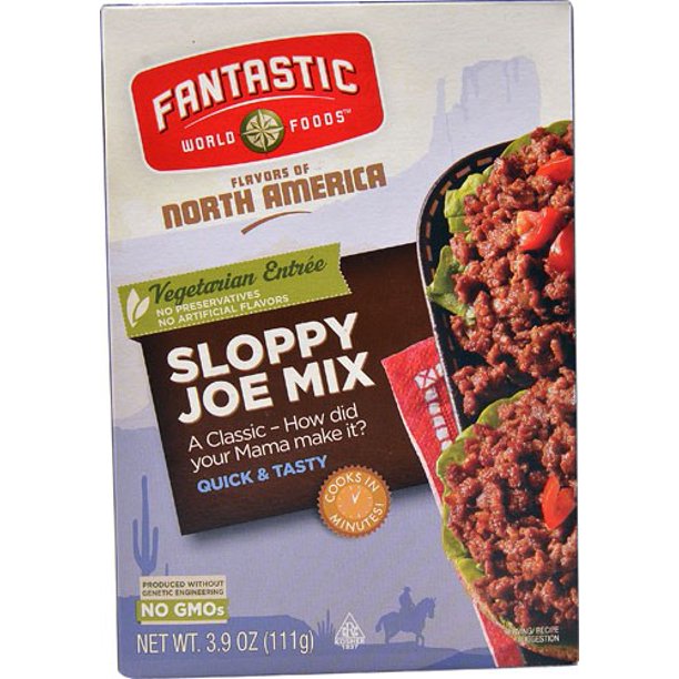 Fantastic Foods Sloppy Joe Mix 3.9 oz Vegan