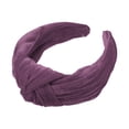 thumbnail image 1 of Diadema Anudada Ancha de terciopelo Unique Bargains fucsia 13x5 cm, 1 of 7