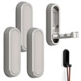 thumbnail image 1 of Ganchos de pared Growalleter plegables de metal dorado, 4 unidades, plateados, 1 of 8