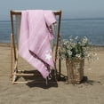 thumbnail image 3 of Linum Home 100% Turkish Cotton Lucky Embroidered Starfish Striped Pestemal Beach Towel, 3 of 4