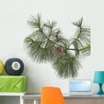 thumbnail image 1 of Pine Branch with Cones Wall Decal by Wallmonkeys Peel and Stick Graphic (36 in W x 36 in H) WM342302, 1 of 4
