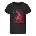 thumbnail image 5 of Rhuody Hauts Fille Col Rond T-Shirt Manches Courtes Imprimés Dessin Animé Tee Hauts Mode Tenue d'Été 1-2 Ans Noir, 5 of 5