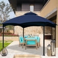 thumbnail image 5 of Euromax 10’ x 12’ Navy Blue top Cover Outdoor Canopy, 100% Polyester Air Vent, 5 of 5