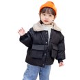 thumbnail image 3 of Vedolay Boys 2023 Suit Jackets Baby Boy's Chic Open Front Jackets Long Sleeve Winter Thicken Jacket,Black 4-5 Years, 3 of 5