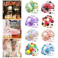 thumbnail image 2 of Sylvtty 50 Pcs Latex Balloons Set Metallic Confetti Balloons Easy to Assemble Party Balloons with Ribbon for Kids Birthday Baby Shower Weddings Supplies, 2 of 7