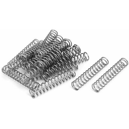 

Compression Spring 304 Stainless Steel 10mm Outer Diameter 1mm Wire Size 50mm Free Length Silver Tone 20 Pieces