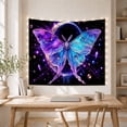 thumbnail image 5 of Large Cosmic Butterfly in Deep Blue & Purple Nebula Space, Mystical Fantasy Art for Space Lovers, Celestial Home Decor, Birthday Gift Tapestry Wall Hanging for Bedroom and Living Room, 5 of 7