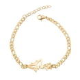 thumbnail image 1 of Granjero Gordo Pulsera para mujer Pulsera ajustable de acero inoxidable Joyería de moda Estilo I, 1 of 4