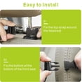 thumbnail image 3 of Black Car Backseat Organizer with 10 Storage Pockets & Tablet Holder, Kick Mats Protector for Kids, Perfect for Family Road Trips & Daily Travel Accessorie (2-Pack), 3 of 8