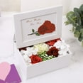 thumbnail image 4 of PENGXIANG Artificial Rose Soap Flowers Photo Frame Box Set Handmade Birthday Gift Decor, 4 of 8
