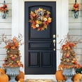 thumbnail image 2 of 20 Inch Fall Wreath for Front Door, Farmhouse Autumn Pumpkin Maple Leaves Wreath for Thanksgiving Harvest Indoor Outdoor Porch Decor, 2 of 8