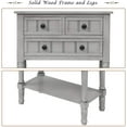 thumbnail image 2 of Harper & Bright Designs Narrow Console Table Entryway Table Slim Sofa Table with Three Storage Drawers and Bottom Shelf Wood Side Table for Living Room, 2 of 7