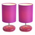 thumbnail image 1 of All the Rages  Stonies Purple Small Stone Look Lamp - 2 Pack, 1 of 1
