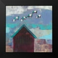 thumbnail image 2 of Jachimiec, Sue 20x20 Black Modern Framed Museum Art Print Titled - Cow Cloud Barn, 2 of 5