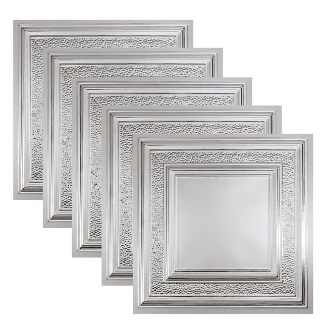 Great Lakes Tin Milwaukee Unfinished 2ft x 2ft Lay In Ceiling Tiles (5 Pack)