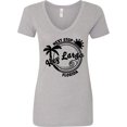 thumbnail image 3 of Inktastic Next Stop Key Largo, Florida Women's V-Neck T-Shirt, 3 of 5